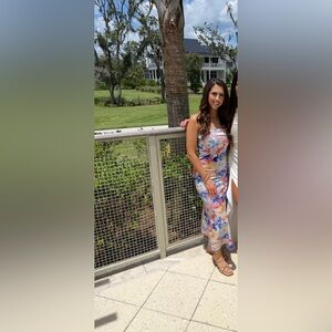 Floral Multicolor Maxi Dress